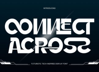 CONNECT ACROSS – GEOMETRIC FONT preview image 1
