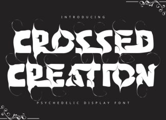 CROSSED CREATION – PSYCHEDELIC FONT preview image 1