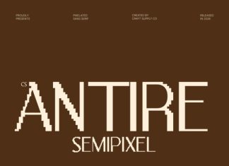 CS Antire Semipixel Font preview image 1