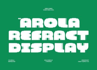 CS Arola Refracted Font preview image 1