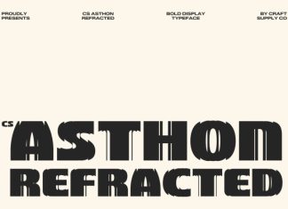 CS Asthon Refracted Font preview image 1