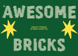 CS Awesome Bricks Font preview image 1