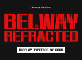 CS Belway Refracted Font preview image 1