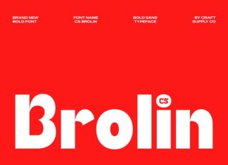 CS Brolin – Bold Sans Serif Font preview image 1