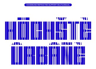 CS Edmund Refracted Font preview image 2