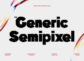 CS Generic Semipixel Font preview image 1