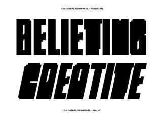 CS Genial Semipixel Font preview image 2