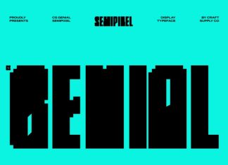 CS Genial Semipixel Font preview image 1