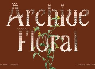 CS Gretha Halfpixel Font preview image 2