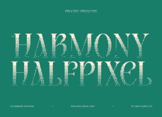 CS Harmony Halfpixel Font preview image 1