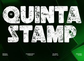 CS Quinta Stamp Font preview image 1