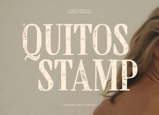 CS Quitos Stamp Font preview image 1