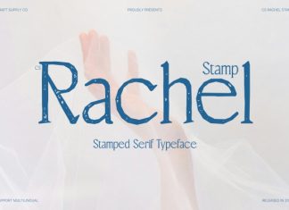 CS Rachel Stamp Font preview image 1