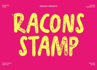CS Racons Stamp Font preview image 1