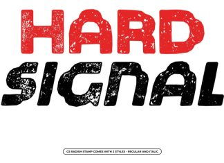 CS Radish Stamp Font preview image 2