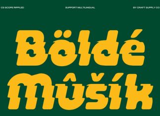 CS Scope Rippled Font preview image 2