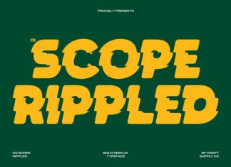 CS Scope Rippled Font preview image 1
