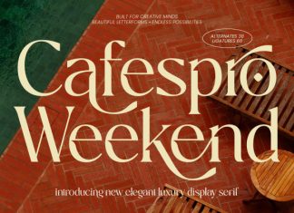 Cafespro Weekend Font preview image 1
