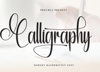 Calligraphy Font preview image 1