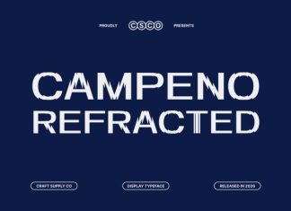 Campeno Refracted Font preview image 1