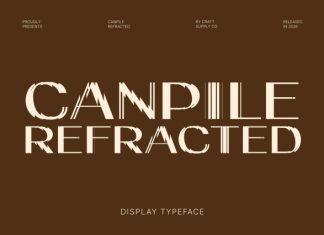 Canpile Refracted Font preview image 1