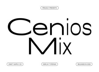 Cenios Mix Font preview image 1