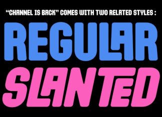 Channel Is Back Font preview image 2