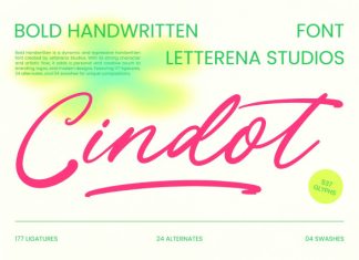 Cindot – Bold Handwritten Font preview image 1