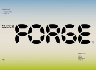 Clock Forge – Speed Meter Font preview image 1