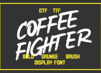 Coffee Fighter – Brush Grunge Font preview image 1