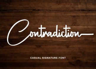 Contradiction Font preview image 1