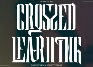 Crossed Learning – Cyber Gothic Font preview image 1