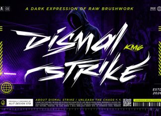 Demonic Gash Typeface Font preview image 3