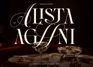 Dh Alista Aghni Font preview image 1