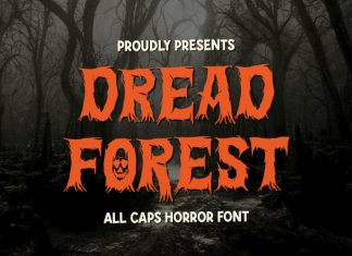 Dread Forest All Caps Horror Font preview image 1