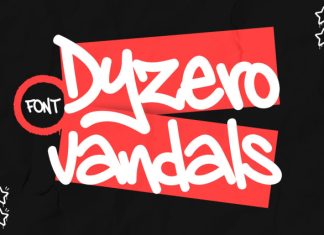 Dyzero Vandals Graffiti Font – Raw Handwritten Tagging preview image 1
