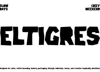 Eltigres Font preview image 1