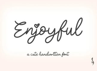Enjoyful Font preview image 1