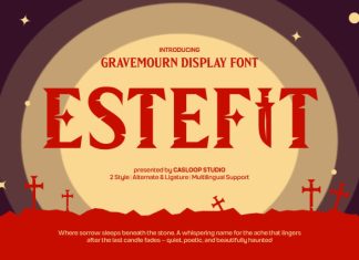 Estefit – Halloween Gothic Font preview image 1