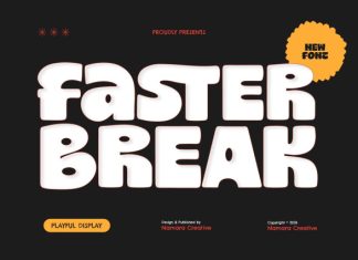 Faster Break – Chunky Bold Display Font preview image 1