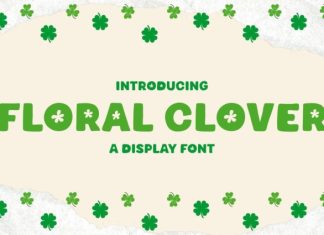 Floral Clover Font preview image 1