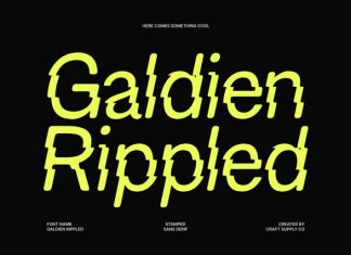 Galdien Rippled Font preview image 1