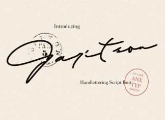 Garitson – Natural Ballpoint Handwriting Font preview image 1