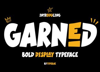 Garned – Bold Display Typeface Font preview image 1