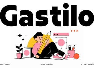 Gastilo – Bold Chunky Sans Font preview image 1
