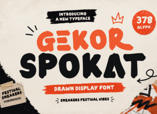 Gekor Spokat – Brush Display Font preview image 1