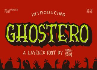 Ghostero Font preview image 1