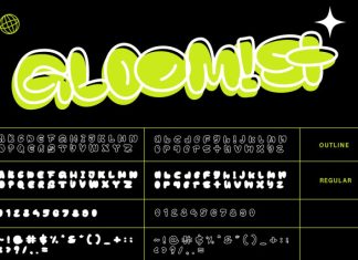 Gloomist – Bold Bubble Font preview image 2