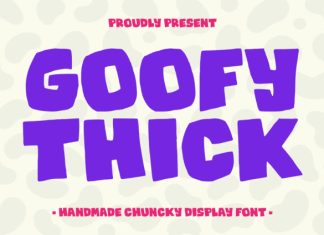 Goofy Thick – Chunky Display Font preview image 1