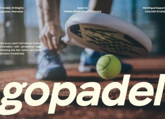 Gopadel – Power Sport Luxury Font preview image 1